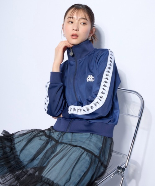 Kappa(カッパ)の「ジャージトラックジャケット(その他アウター・レディース・ネイビー/ホワイト・MEDIUM/LARGE/X-LARGE)」の7枚目の写真