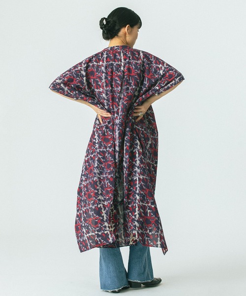 セール】(GENE HEAVENS)INDIGO FLOWER SHIRTS OP（ワンピース