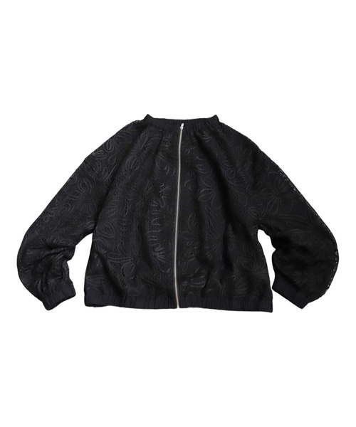 antiqua(アンティカ)の「レーステープブルゾン(ブルゾン・レディース・ナチュラル/ブラック・ONESIZE)」の13枚目の写真