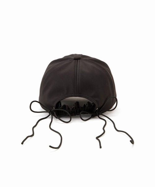Casselini(キャセリーニ)の「Casselini(キャセリーニ)バックコードリボンキャップ(キャップ・レディース・アイボリー/ブラック・FREE)」の12枚目の写真