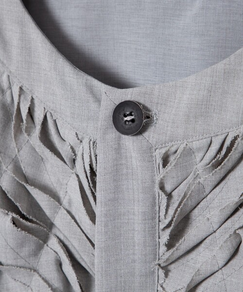 STUDIOUS（ステュディオス）の「【TAAKK/ターク】NO COLLAR JACKET（その他アウター・メンズ・ブラック/グレー・2/3）」の9枚目の写真