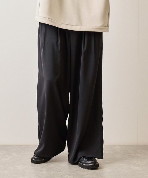 JUNRED（ジュンレッド）の「3タックスーパーワイドパンツ（スラックス・メンズ・ブラック/チャコールグレー/ブルー系その他4・S/M/L）」の13枚目の写真