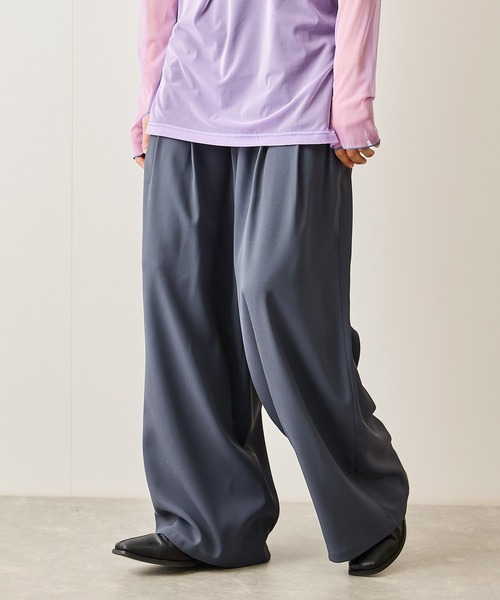 JUNRED（ジュンレッド）の「3タックスーパーワイドパンツ（スラックス・メンズ・ブラック/チャコールグレー/ブルー系その他4・S/M/L）」の20枚目の写真