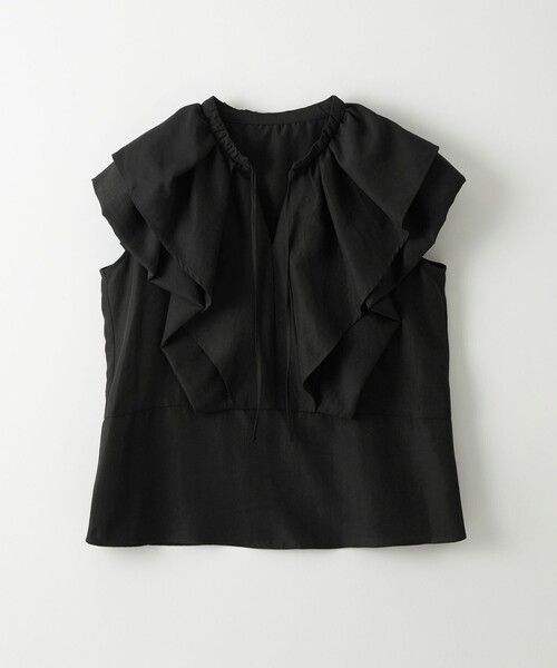 EMMEL REFINES(エメルリファインズ)の「<EMMEL REFINES>EM フィブリルサテン Wケープ ブラウス(シャツ/ブラウス・レディース・ブラック/ライトブルー/ホワイト・FREE)」の21枚目の写真