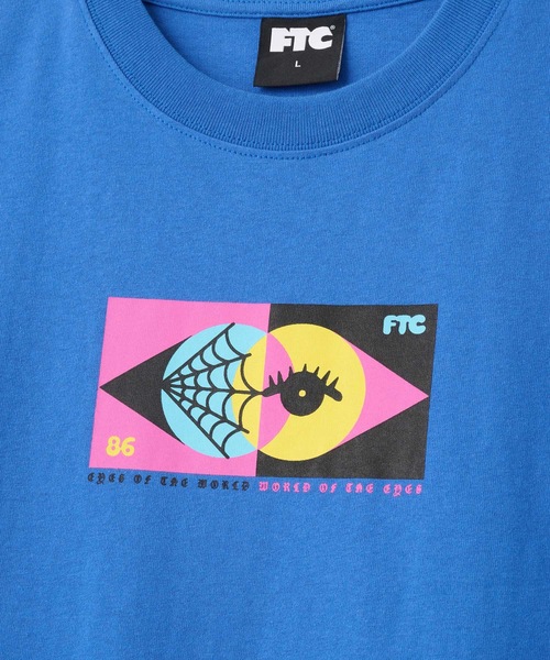 FTC（エフティーシー）の「EYES TEE Artwork by Morning Breath.（Tシャツ/カットソー・メンズ・ブラック/ブルー系その他/ホワイト・LARGE/MEDIUM/SMALL/X-LARGE）」の6枚目の写真