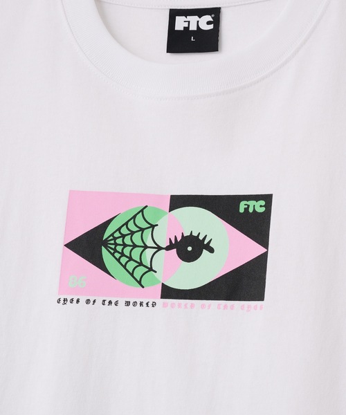 FTC（エフティーシー）の「EYES TEE Artwork by Morning Breath.（Tシャツ/カットソー・メンズ・ブラック/ブルー系その他/ホワイト・LARGE/MEDIUM/SMALL/X-LARGE）」の4枚目の写真
