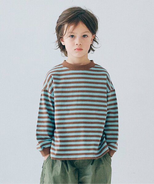 ジュニア対応】ボーダー長袖Tシャツ（Tシャツ/カットソー）｜p.premier