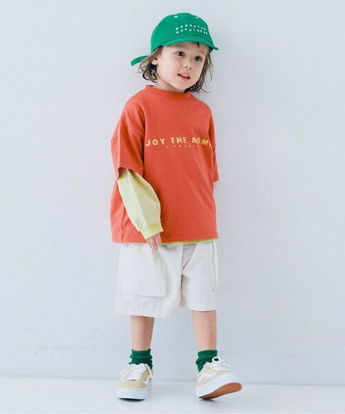 p.premier（ピードットプルミエ）の「【ジュニア対応】ボーダー長袖Tシャツ（Tシャツ/カットソー・キッズ・イエロー/レッド/グリーン/ブラウン・140/130/120/110/100/90/80）」の15枚目の写真