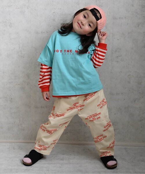 p.premier（ピードットプルミエ）の「【ジュニア対応】ボーダー長袖Tシャツ（Tシャツ/カットソー・キッズ・イエロー/レッド/グリーン/ブラウン・140/130/120/110/100/90/80）」の17枚目の写真