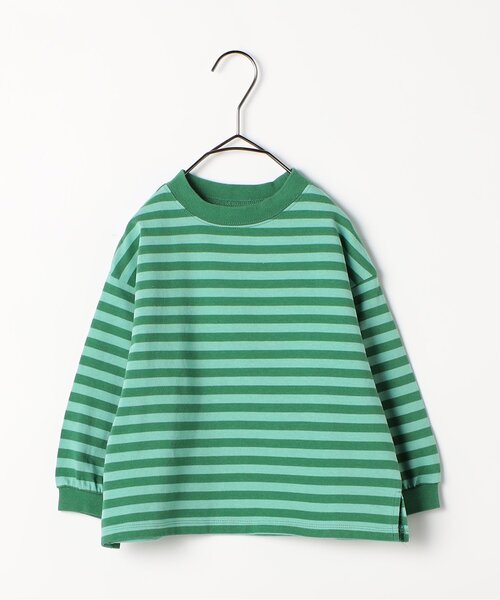 p.premier（ピードットプルミエ）の「【ジュニア対応】ボーダー長袖Tシャツ（Tシャツ/カットソー・キッズ・イエロー/レッド/グリーン/ブラウン・140/130/120/110/100/90/80）」の22枚目の写真