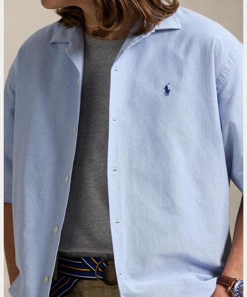 POLO RALPH LAUREN(ポロ ラルフ ローレン)の「オーガニック コットン ビッグ シャツ(シャツ/ブラウス・メンズ・ブルー・XXL/XS/XL/S/M/L)」の2枚目の写真