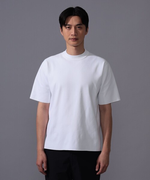 BEAMS GOLF（ビームスゴルフ）の「〈MEN〉B.G.THREE / ALL-TIME モックネック ニット（Tシャツ/カットソー・メンズ・ブラック/ネイビー/ホワイト・MEDIUM/LARGE）」の6枚目の写真