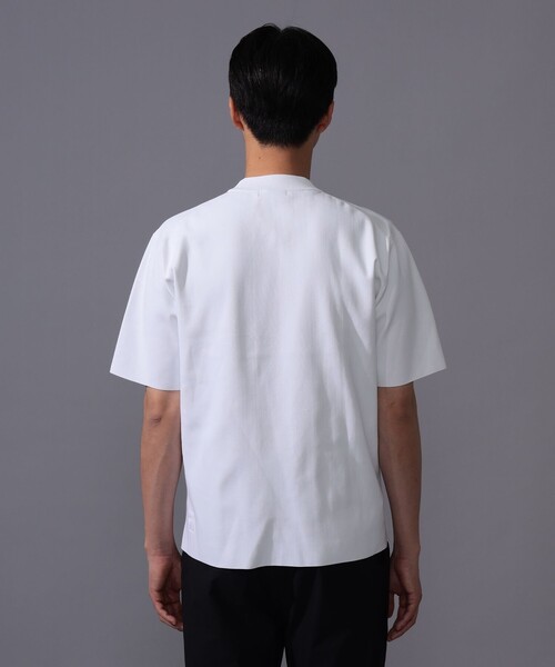BEAMS GOLF（ビームスゴルフ）の「〈MEN〉B.G.THREE / ALL-TIME モックネック ニット（Tシャツ/カットソー・メンズ・ブラック/ネイビー/ホワイト・MEDIUM/LARGE）」の8枚目の写真