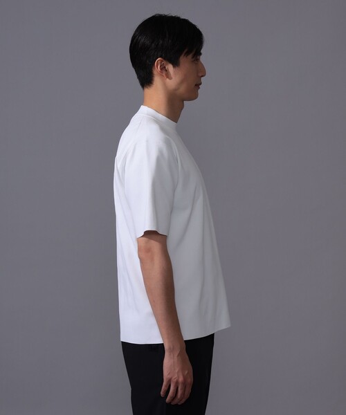 BEAMS GOLF（ビームスゴルフ）の「〈MEN〉B.G.THREE / ALL-TIME モックネック ニット（Tシャツ/カットソー・メンズ・ブラック/ネイビー/ホワイト・MEDIUM/LARGE）」の9枚目の写真