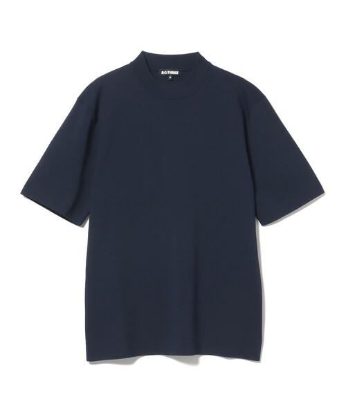 BEAMS GOLF（ビームスゴルフ）の「〈MEN〉B.G.THREE / ALL-TIME モックネック ニット（Tシャツ/カットソー・メンズ・ブラック/ネイビー/ホワイト・MEDIUM/LARGE）」の16枚目の写真