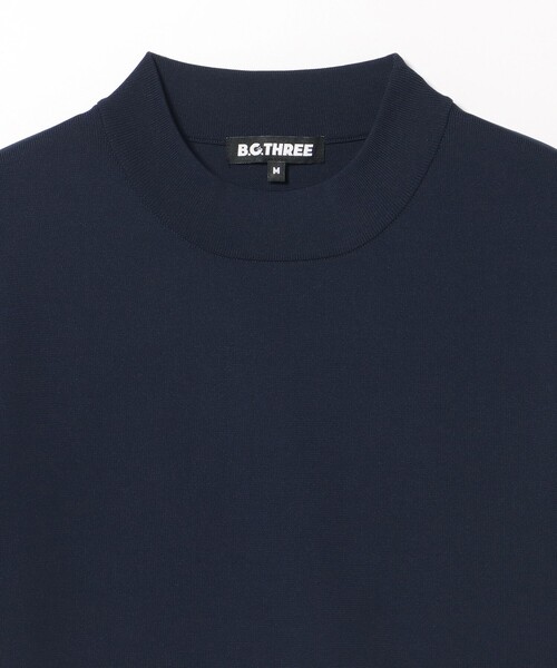BEAMS GOLF（ビームスゴルフ）の「〈MEN〉B.G.THREE / ALL-TIME モックネック ニット（Tシャツ/カットソー・メンズ・ブラック/ネイビー/ホワイト・MEDIUM/LARGE）」の17枚目の写真