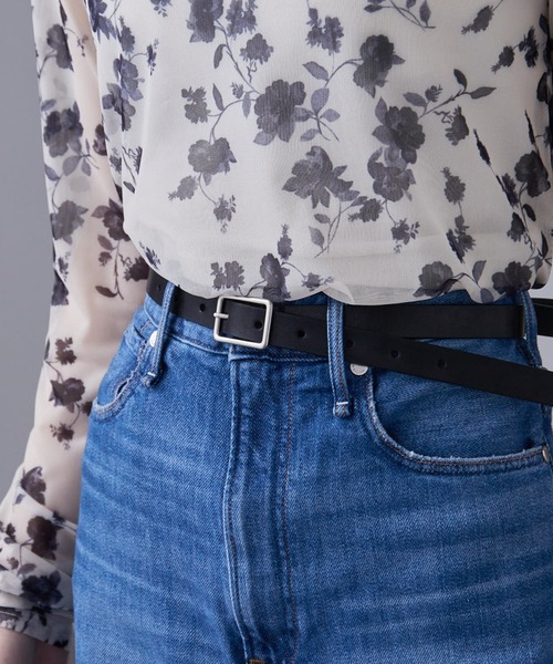 Hawk Company(ホークカンパニー)の「【Hawk Company】ナローベルト 1227(ベルト・メンズ・ネイビー/グリーン/レッド/ブラウン/チョコ/ブラック/シルバー・FREE)」の2枚目の写真