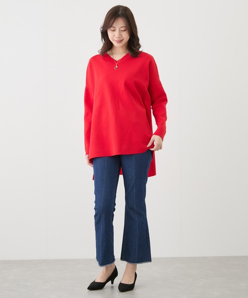 Jayro(ジャイロ)の「ビッグシルエットニット(Tシャツ/カットソー・レディース・ブルー/ホワイト/レッド・FREE)」の22枚目の写真