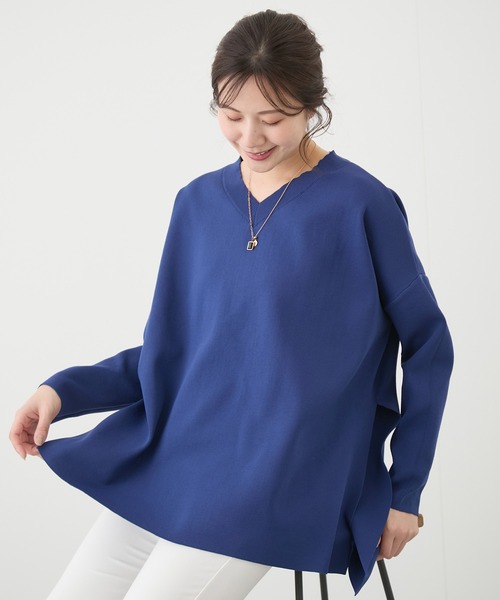 Jayro(ジャイロ)の「ビッグシルエットニット(Tシャツ/カットソー・レディース・ブルー/ホワイト/レッド・FREE)」の15枚目の写真