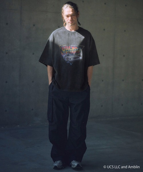 ADAM PATEK（アダムパテック）の「mt9520- (BACK TO THE FUTURE)DeLoreanT Tシャツ（Tシャツ/カットソー・メンズ・ブラック・2/1）」の2枚目の写真