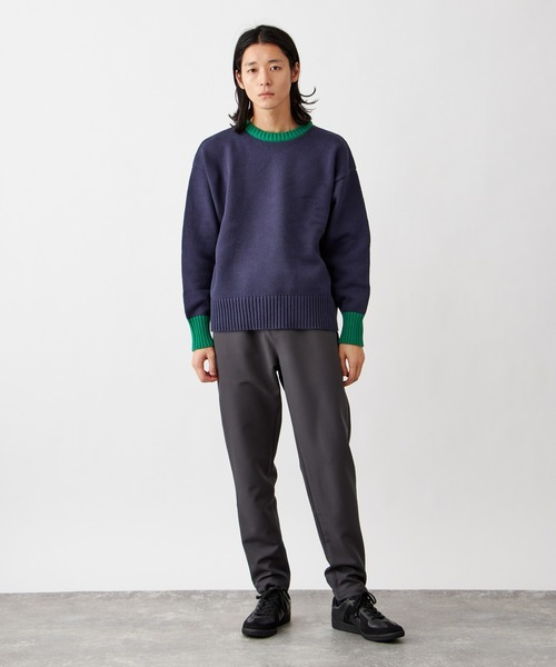 海外 c-boy レトロ 3Dニット 霜降りスラックス グランパ コーデ L 海外 c-boy レトロ 3Dニット 霜降りスラックス グランパ コーデ L