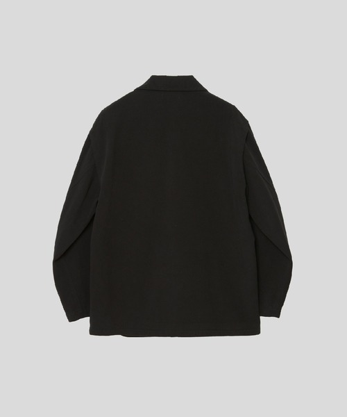 MATSUFUJI(マツフジ)の「Uneven Twill Connected Pockets Jacket(カバーオール・メンズ・ブラック・3/2)」の3枚目の写真