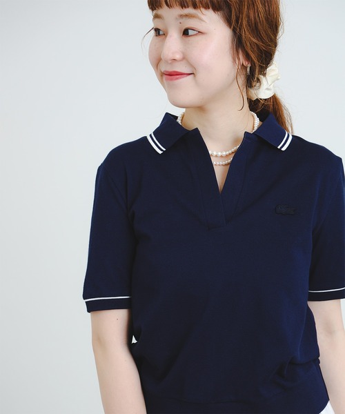 LACOSTE / Vネック ポロシャツ（M～L）