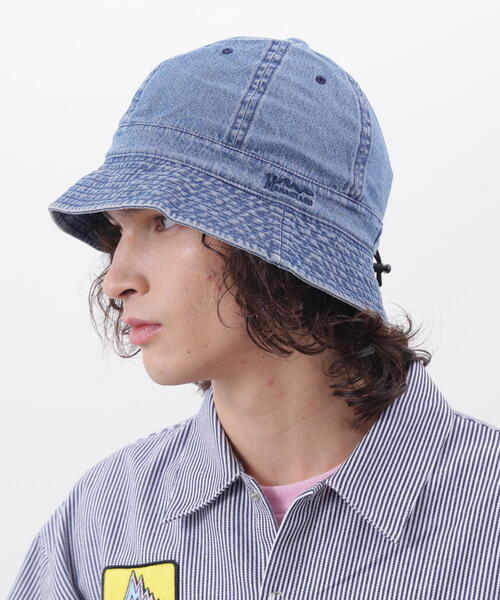 MANASTASH（マナスタッシュ）の「MANASTASH/マナスタッシュ/WASHED DENIM HAT/ウォッシュド デニムハット（ハット・メンズ・その他35/ブラック/ホワイト系2・F）」の3枚目の写真