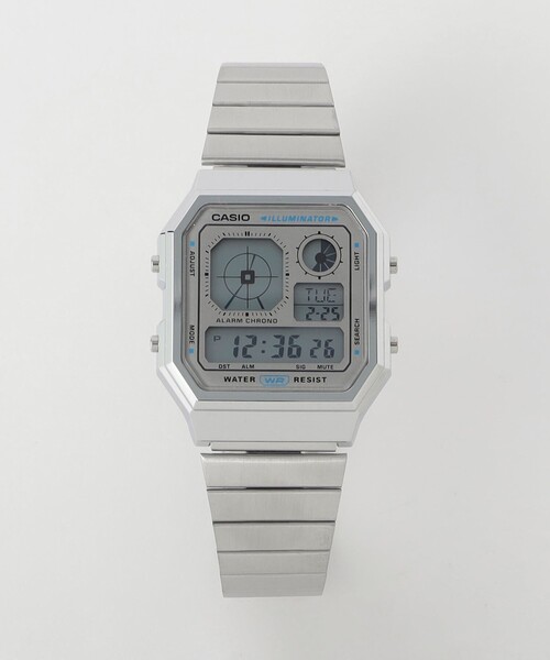 CASIO(カシオ)の「<CASIO>A130WE デジタルウォッチ 腕時計(デジタル腕時計・メンズ・シルバー/ライトブルー・FREE)」の2枚目の写真