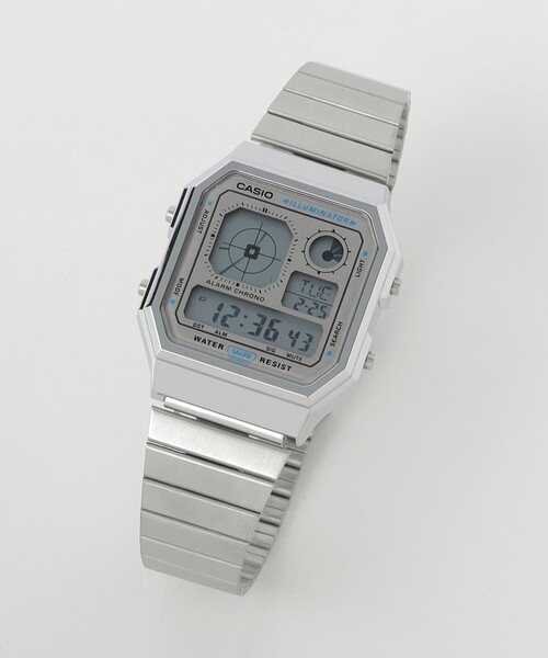 CASIO(カシオ)の「<CASIO>A130WE デジタルウォッチ 腕時計(デジタル腕時計・メンズ・シルバー/ライトブルー・FREE)」の3枚目の写真