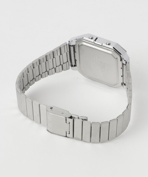 CASIO(カシオ)の「<CASIO>A130WE デジタルウォッチ 腕時計(デジタル腕時計・メンズ・シルバー/ライトブルー・FREE)」の4枚目の写真