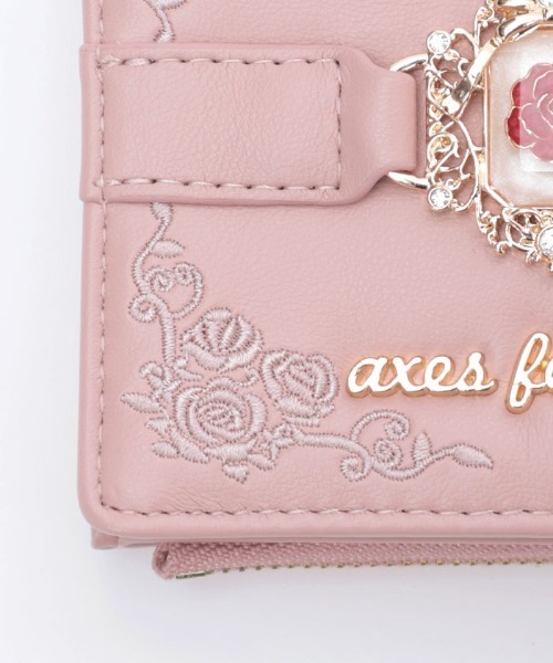 axes femme（アクシーズファム）の「薔薇封入モチーフミニ財布（財布・レディース・ピンク/ブラック・FREE）」の8枚目の写真