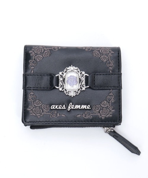 薔薇封入モチーフミニ財布（財布）｜axes femme（アクシーズ