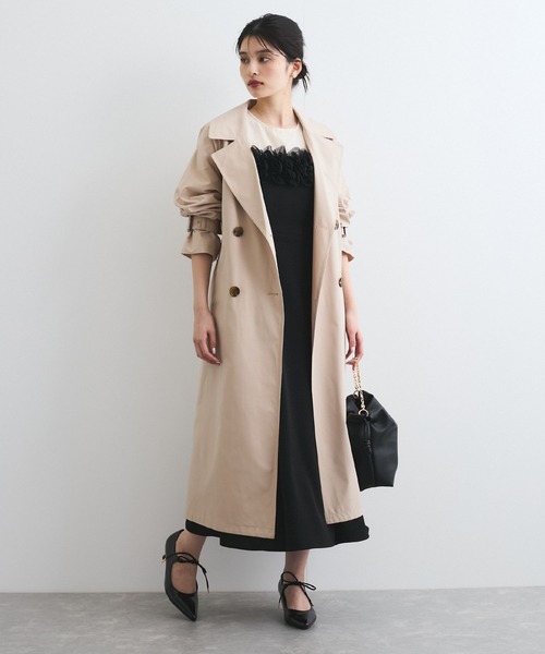 VIS(ビス)の「【VIS DRESS】チュールフラワードッキングワンピース(ワンピース・レディース・ブラック/ブラック系その他・FREE)」の7枚目の写真