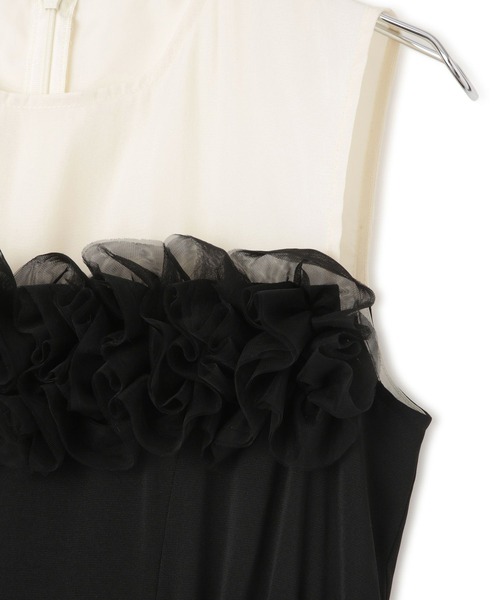 VIS(ビス)の「【VIS DRESS】チュールフラワードッキングワンピース(ワンピース・レディース・ブラック/ブラック系その他・FREE)」の16枚目の写真