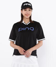 PING APPAREL】ピンメッシュ半袖ポロシャツ ＜LADIES LINE