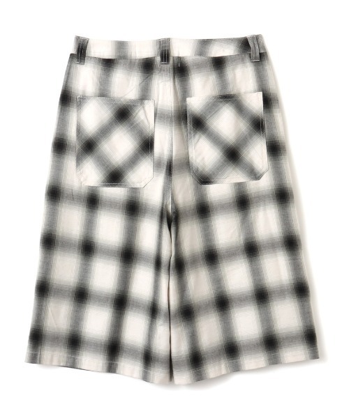 atmos pink（アトモスピンク）の「atmos pink Ombre Check Double Knee Half Pants / アトモス ピンク オンブレ チェック ダブルニー ハーフ パンツ（その他パンツ・レディース・ブラック/ブルー・S/M）」の18枚目の写真