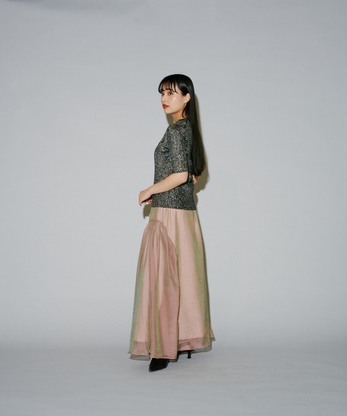 terrace（テラス）の「ラメニットプルオーバー（Tシャツ/カットソー・レディース・シルバー/オフホワイト/ブラック・MEDIUM）」の17枚目の写真