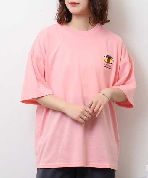 FUNALIVE(ファンアライブ)の「純喫茶 刺繍ワイドTシャツ 吸水速乾 UVカット(Tシャツ/カットソー・メンズ・ブラック/グレイッシュベージュ/ブラック系その他2/イエロー/スミクロ/ネイビー/ミント/ホワイト/グリーン/ピンク/ブルー/ホワイト系その他2・M/L/LL)」の12枚目の写真