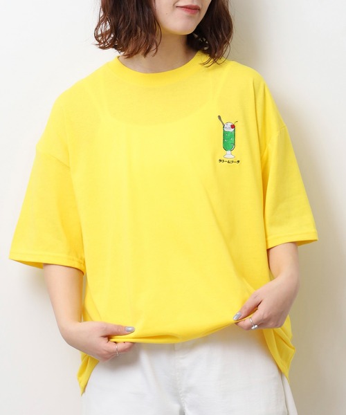 FUNALIVE(ファンアライブ)の「純喫茶 刺繍ワイドTシャツ 吸水速乾 UVカット(Tシャツ/カットソー・メンズ・ブラック/グレイッシュベージュ/ブラック系その他2/イエロー/スミクロ/ネイビー/ミント/ホワイト/グリーン/ピンク/ブルー/ホワイト系その他2・M/L/LL)」の11枚目の写真