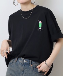 純喫茶 刺繍ワイドTシャツ 吸水速乾 UVカット