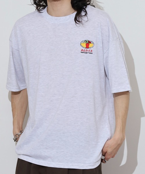 FUNALIVE(ファンアライブ)の「純喫茶 刺繍ワイドTシャツ 吸水速乾 UVカット(Tシャツ/カットソー・メンズ・ブラック/グレイッシュベージュ/ブラック系その他2/イエロー/スミクロ/ネイビー/ミント/ホワイト/グリーン/ピンク/ブルー/ホワイト系その他2・M/L/LL)」の22枚目の写真