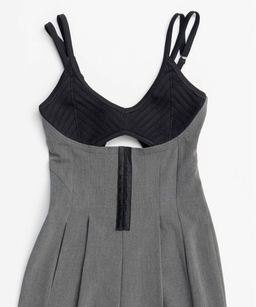 MAISON SPECIAL(メゾンスペシャル)の「Knit Combination All-In-One/ニットコンビオールインワン(つなぎ/オールインワン・レディース・ブラック/グレー・38/36)」の12枚目の写真