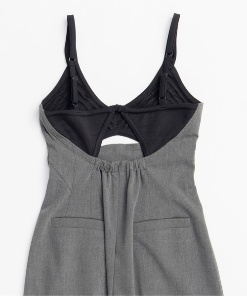 MAISON SPECIAL(メゾンスペシャル)の「Knit Combination All-In-One/ニットコンビオールインワン(つなぎ/オールインワン・レディース・ブラック/グレー・38/36)」の15枚目の写真