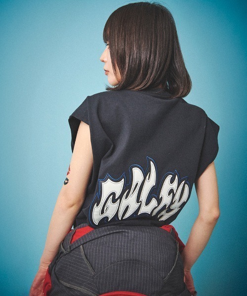 GALFY（ガルフィー）の「GALFY（ガルフィー）袖を忘れしT/ノースリーブTシャツ メンズ レディース ユニセックス（Tシャツ/カットソー・メンズ・ダークグレー/ホワイト/ブラック・LL/L）」の16枚目の写真