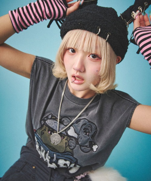 GALFY（ガルフィー）の「GALFY（ガルフィー）袖を忘れしT/ノースリーブTシャツ メンズ レディース ユニセックス（Tシャツ/カットソー・メンズ・ダークグレー/ホワイト/ブラック・LL/L）」の17枚目の写真