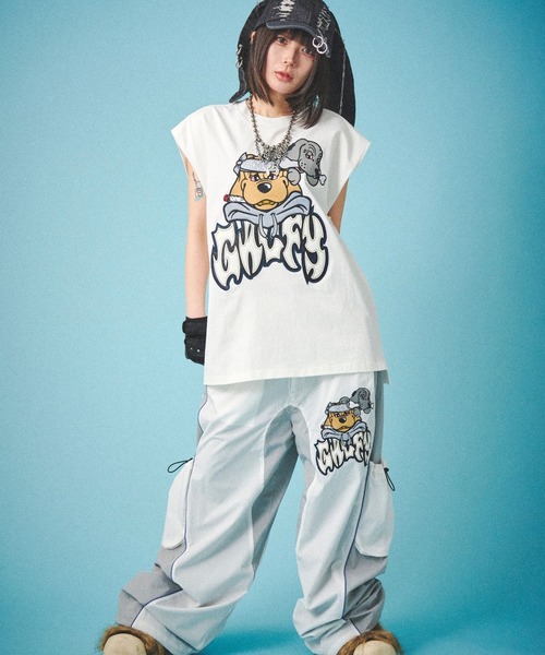 GALFY（ガルフィー）の「GALFY（ガルフィー）袖を忘れしT/ノースリーブTシャツ メンズ レディース ユニセックス（Tシャツ/カットソー・メンズ・ダークグレー/ホワイト/ブラック・LL/L）」の14枚目の写真