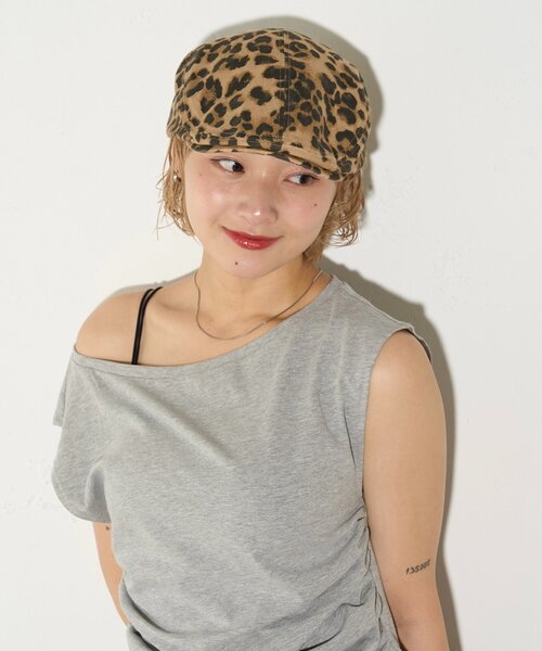 WHO'S WHO gallery（フーズフーギャラリー）の「アソートハンチング（ハンチング/ベレー帽・レディース・ブラウン・FREE）」の2枚目の写真