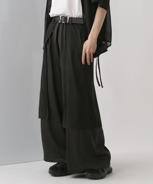 HARE（ハレ）の「【SET UP対応】シアーフラシパンツ(HARE)（その他パンツ・メンズ・ブラック/ブラック系その他/グレー・FREE）」の5枚目の写真