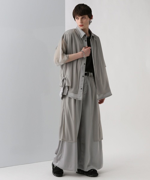 HARE（ハレ）の「【SET UP対応】シアーフラシパンツ(HARE)（その他パンツ・メンズ・ブラック/ブラック系その他/グレー・FREE）」の9枚目の写真